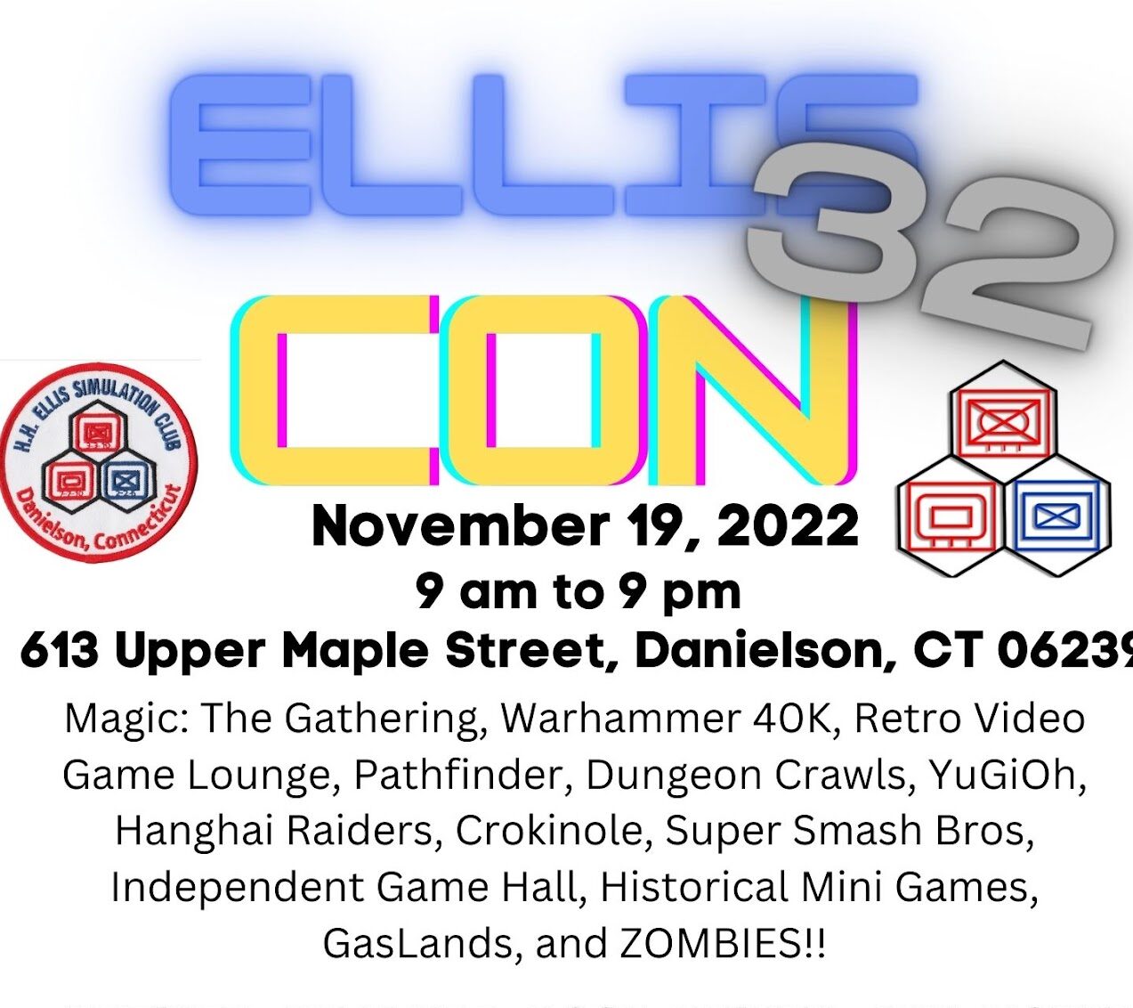 Ellis Con 2022 Informational Poster