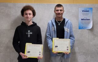 Kevin Garcia 12-Automotive Collision Repair and Tyler Parmentier 12 Plumbing and Heating